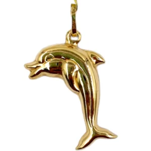 Gold Dolphin Pendant