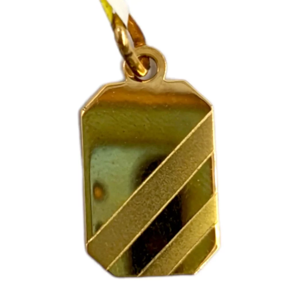 Gold Plate Charm