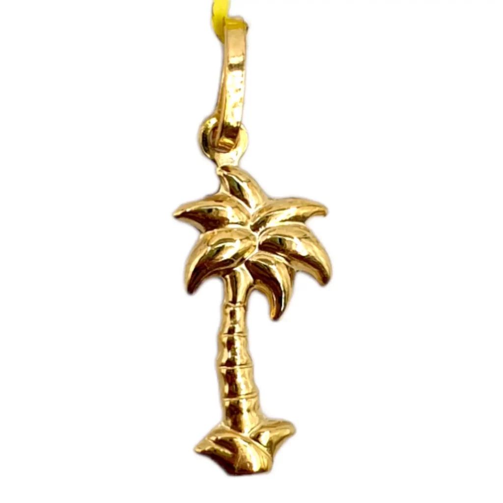 Golden Palm Tree Charm