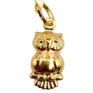 Golden Owl Charm