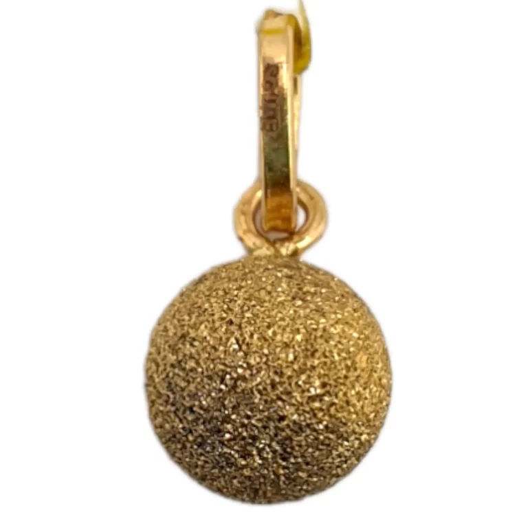 Sandblast Golden Charm