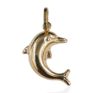 Brass Dolphin Charm