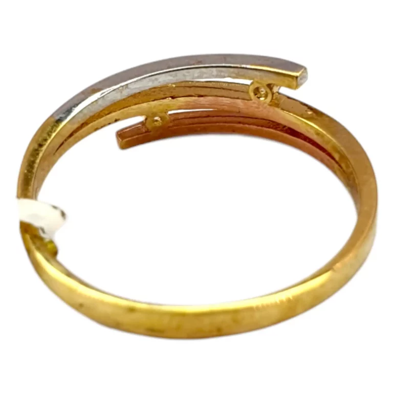 Three Tone Gold Ring