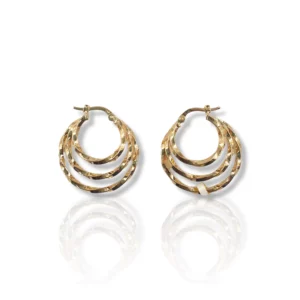 Twist Round Earrings