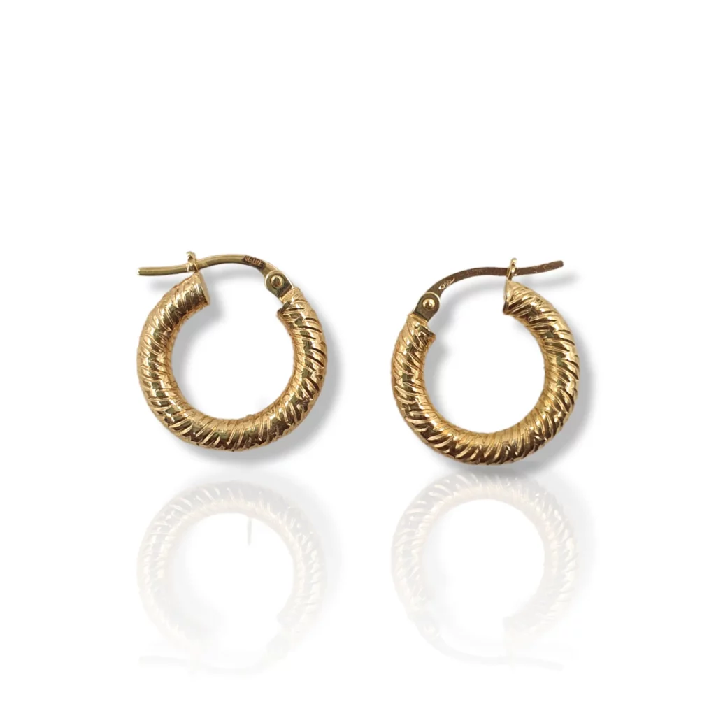 Round Hoop Earrings