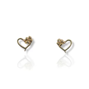 Flower Heart Earrings