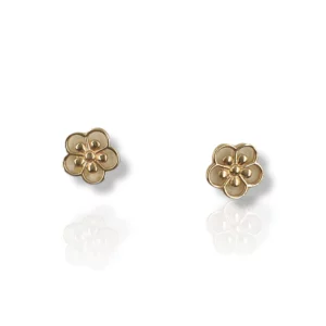 Cream Flower Earrings