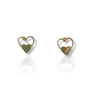 Heart Plate Earrings