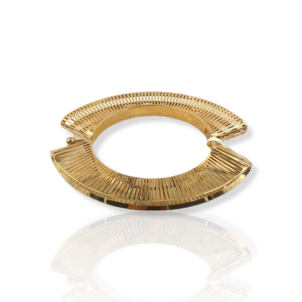 Oval Raffia Mirror Bracelet