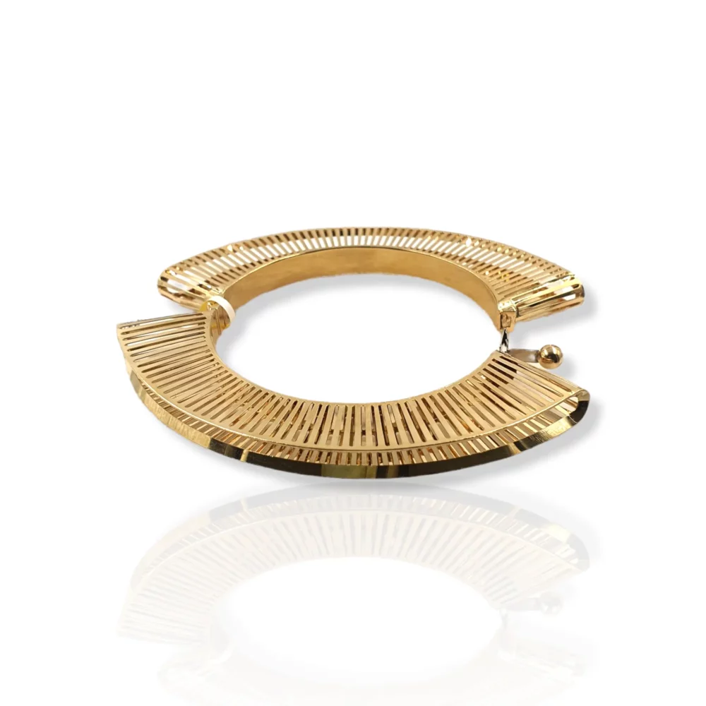 Oval Raffia Mirror Bracelet - Image 2