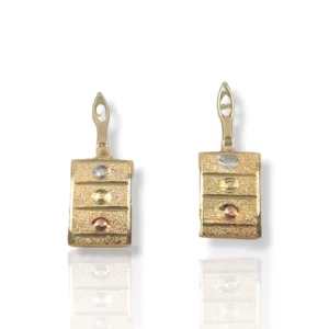 Square Met Earrings