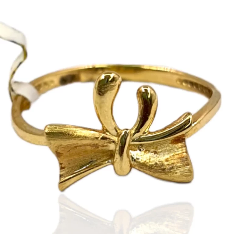 Gold Bow Tie Ring