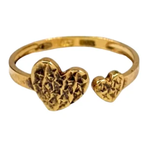 Double Heart-Cut Ring