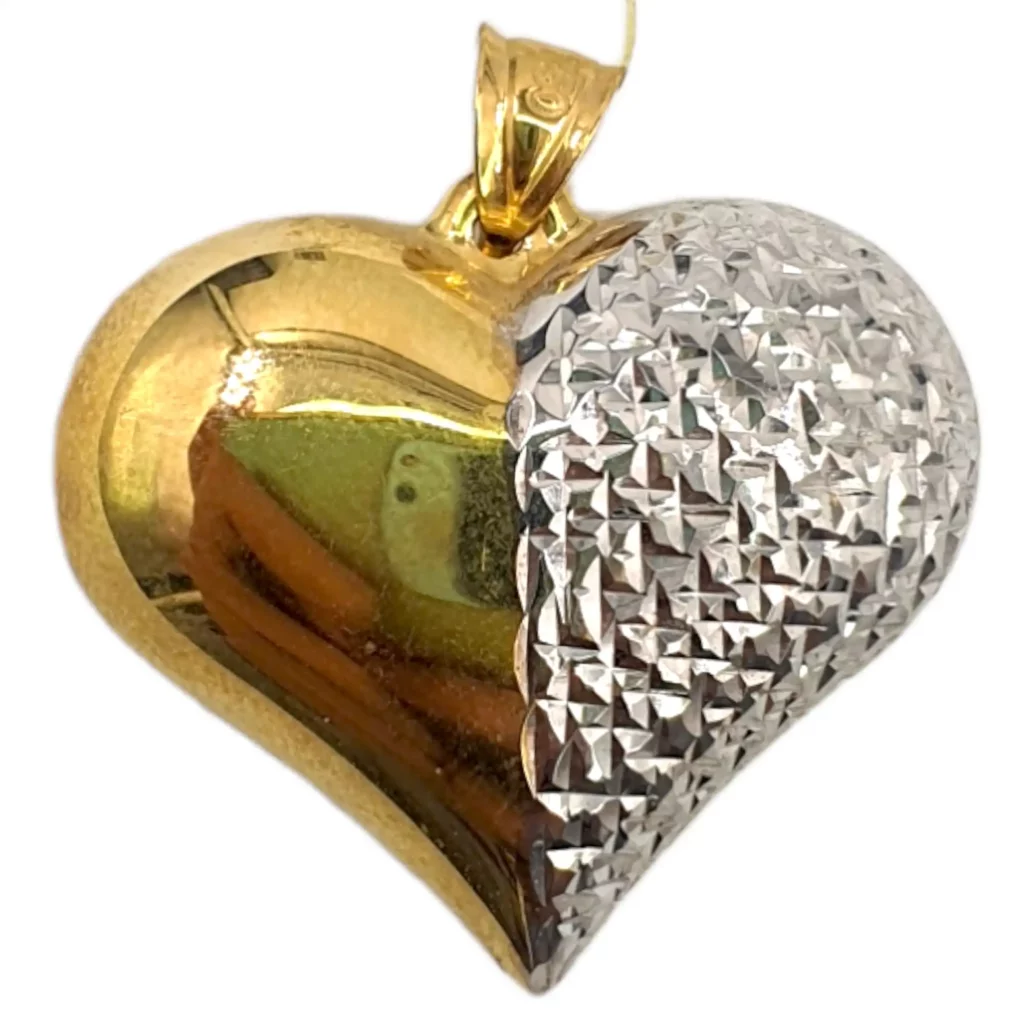 Two Tone Heart Charm