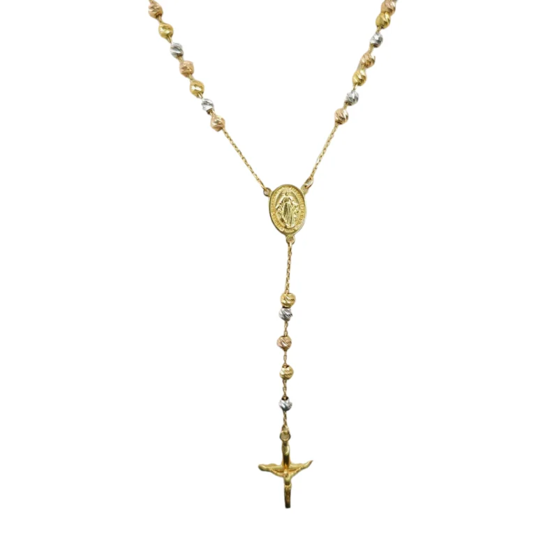 3 Tone Rosary Necklace