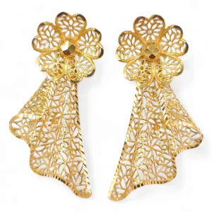 Mesh Flower Earrings