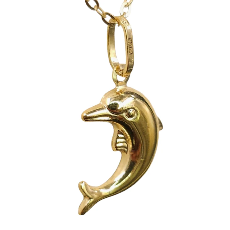 Brass Dolphin Charm - Empire Jewelley