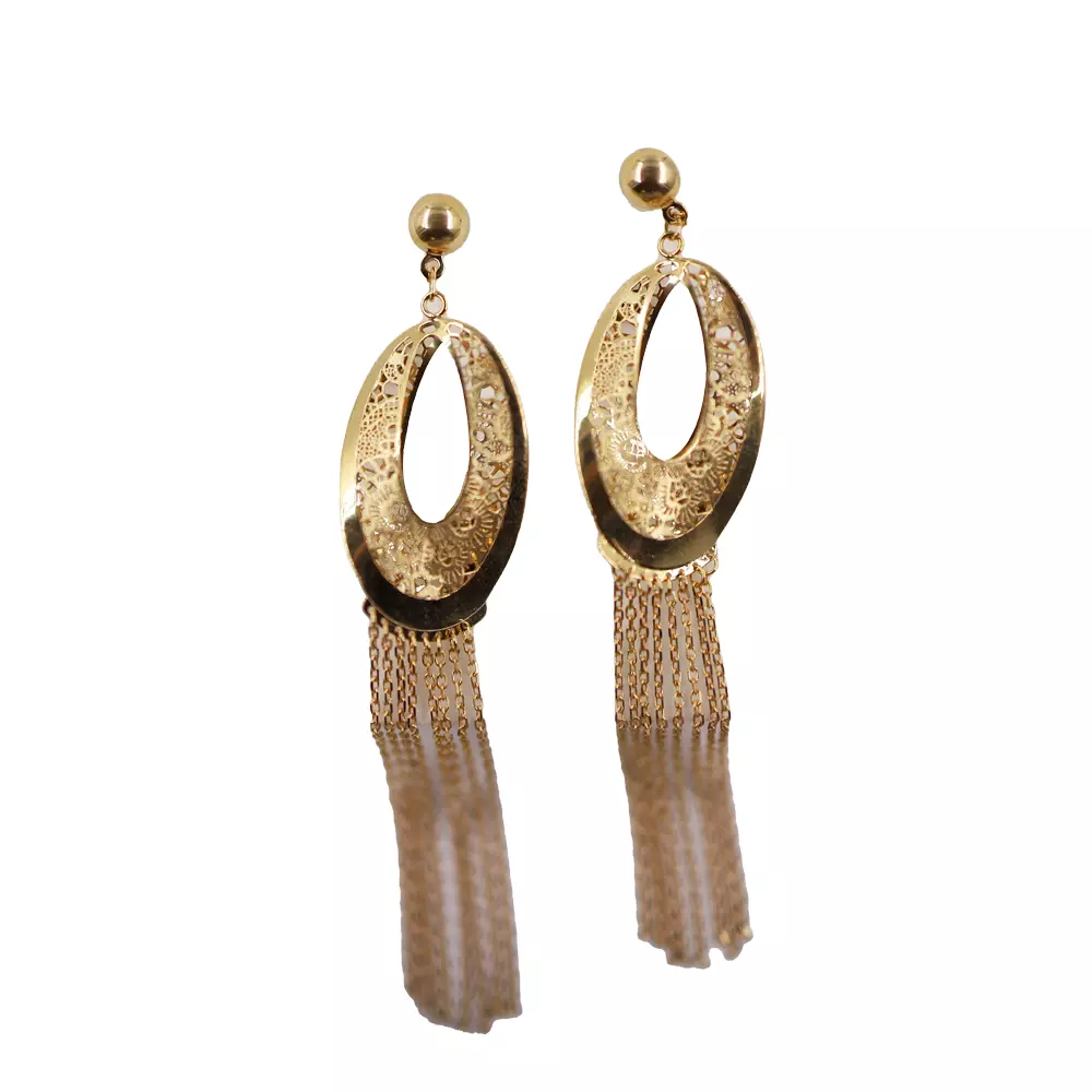 Fancy Oval Earrings