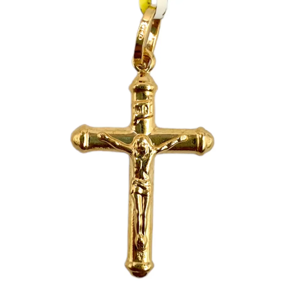 Old Jesus Cross Charm