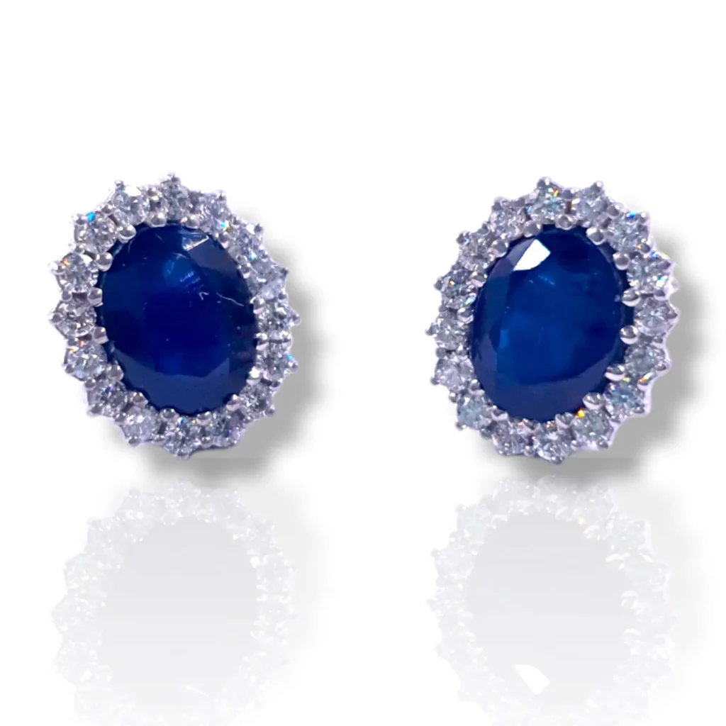 Sapphire Stone Earrings