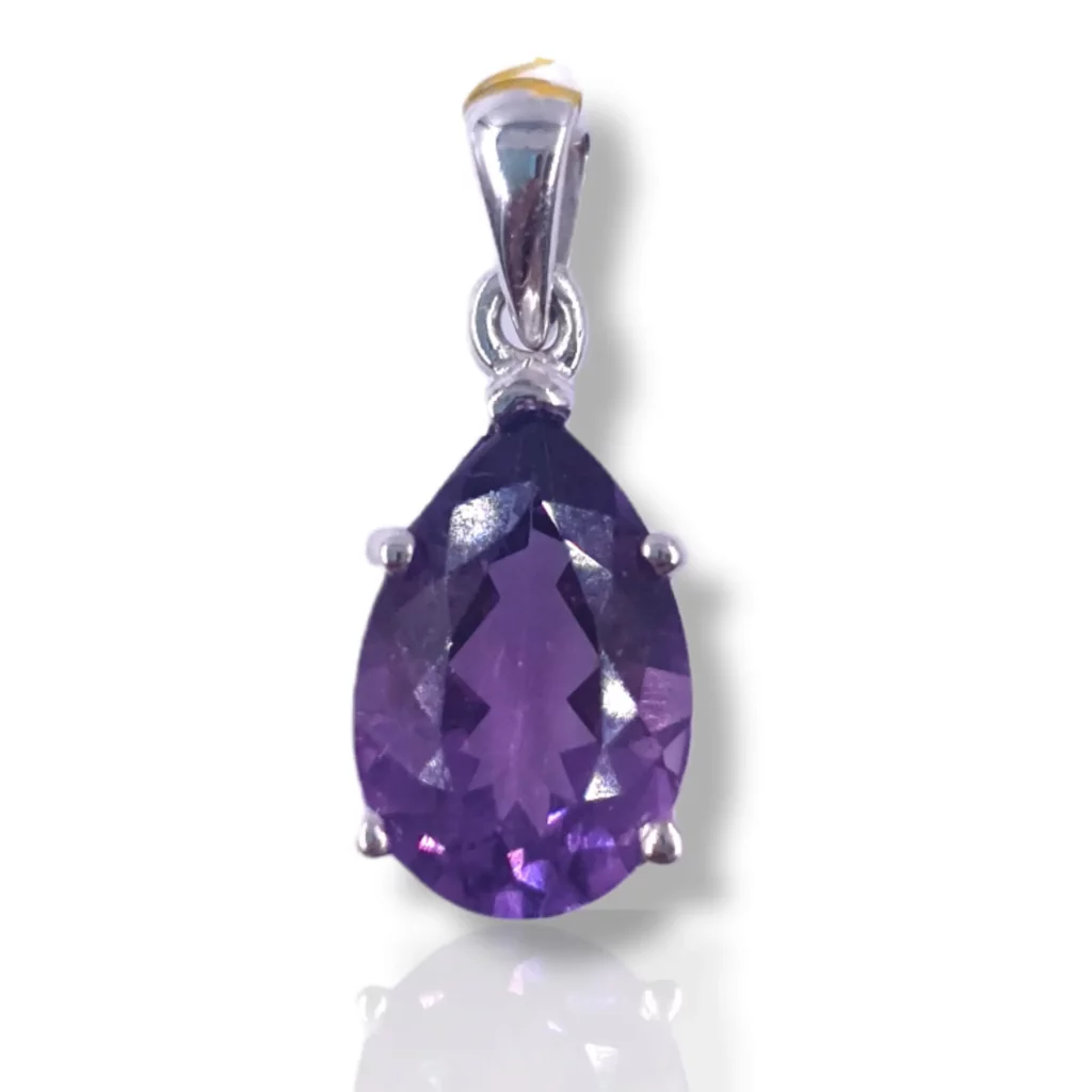 Amethyst Pear Charm