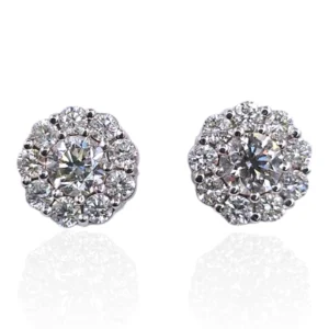 Cluster Diamond Earrings