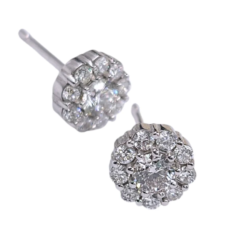 Cluster Diamond Earrings