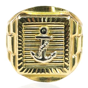 Anchor Mens Ring