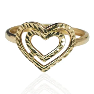 Double Heart Ring