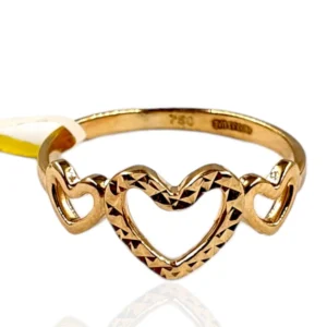 Triple Heart Ring