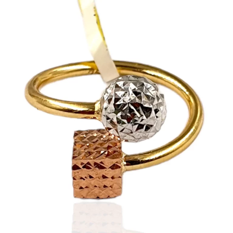 3 Tone Box Wrap Ring