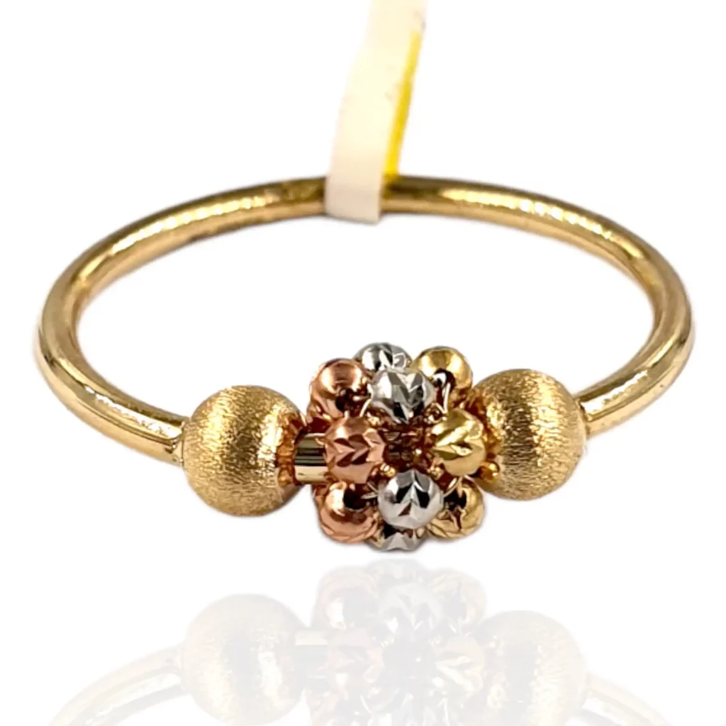 3 Tone Flower Ring