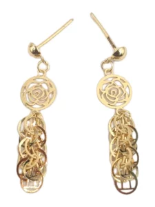 Flower Charm Dangle Earring