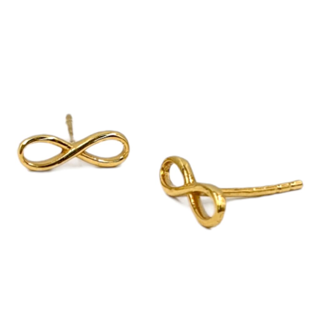 Infinity Charm Stud Earring