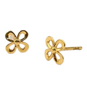 Flower Charm Stud Earring