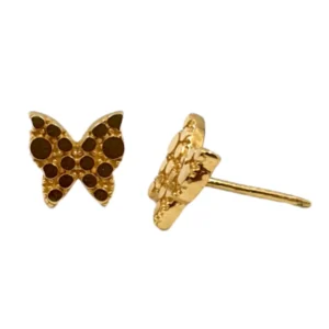 Butterfly Charm Stud Earring