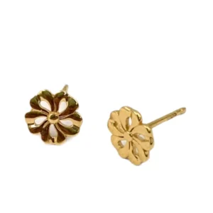 Flower Charm Stud Earring