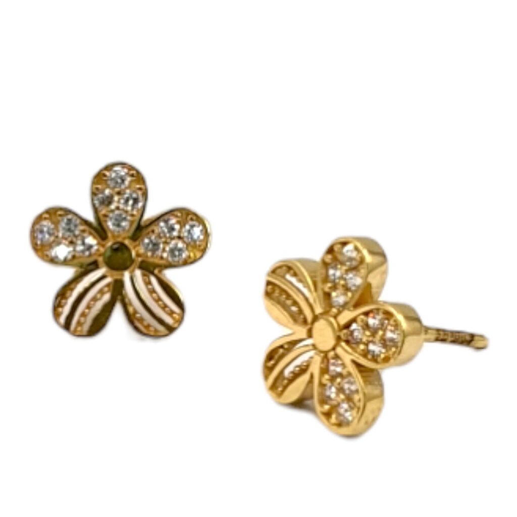 Fancy Flower Stud Earring