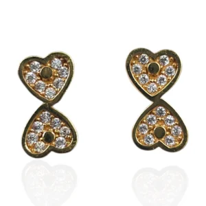 Infinity Heart Stud Earring