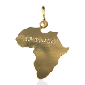 Africa Map Charm Pendant