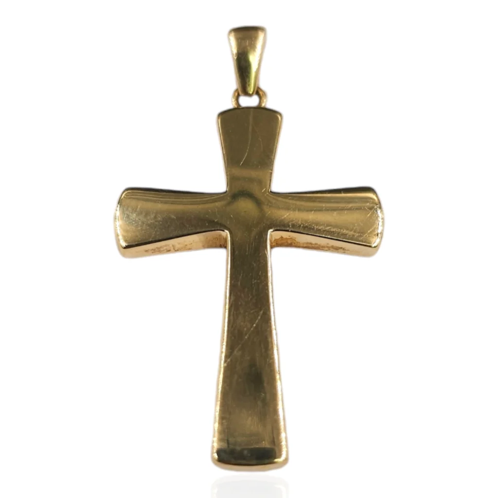 Cross Texture Charm Pendant