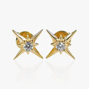 Starlight Diamond Stud Earring